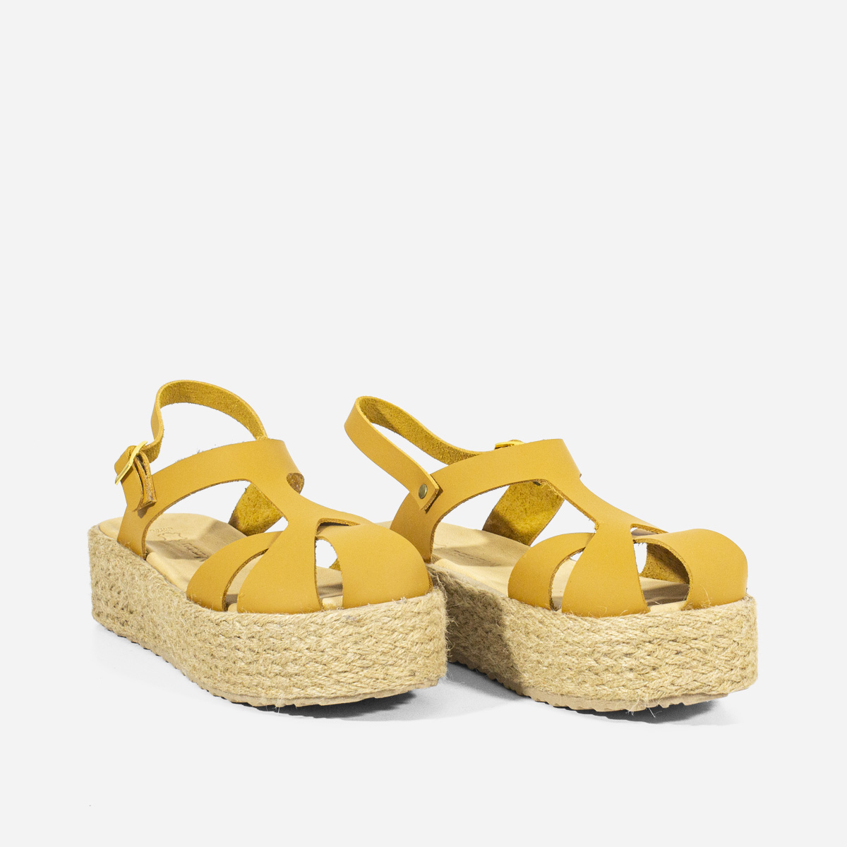 SANDALIAS MUJER MARIBU CUERO NATURAL 849 - 2