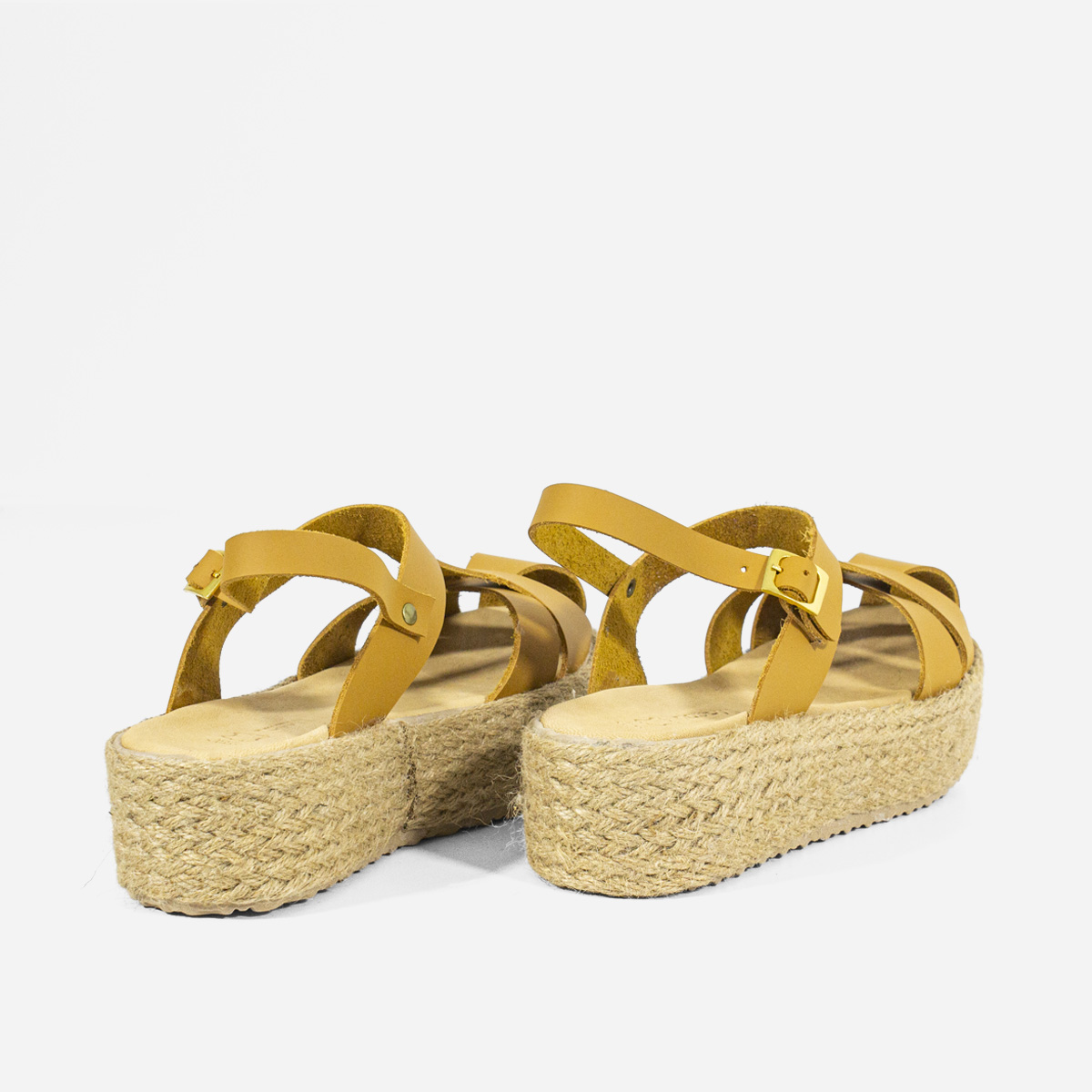 SANDALIAS MUJER MARIBU CUERO NATURAL 849 - 3