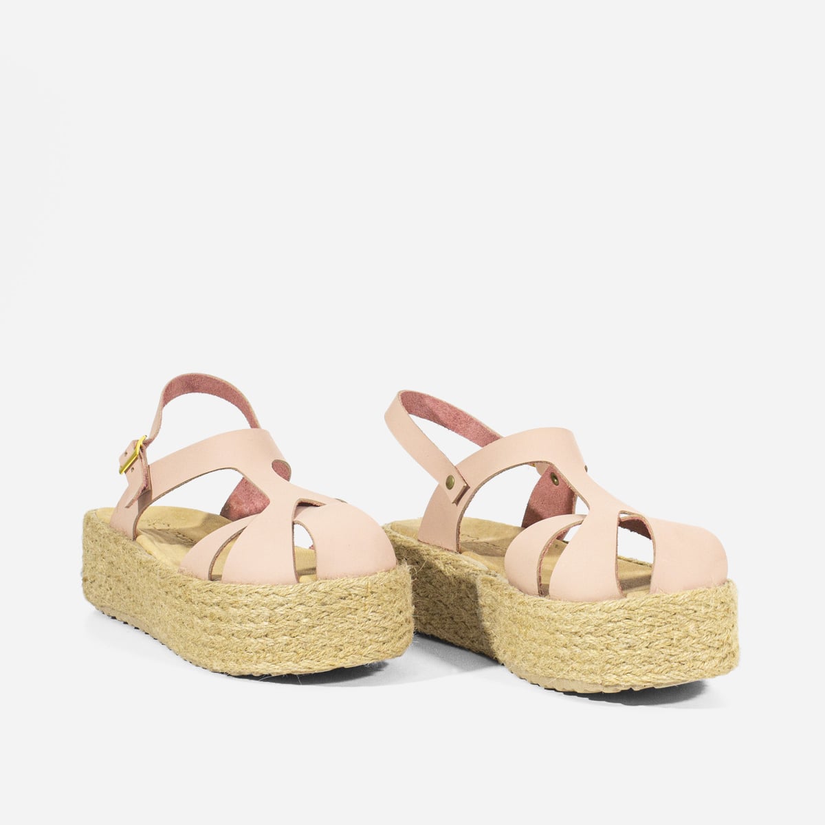 SANDALIAS MUJER MARIBU CUERO NUDE 849 - 2
