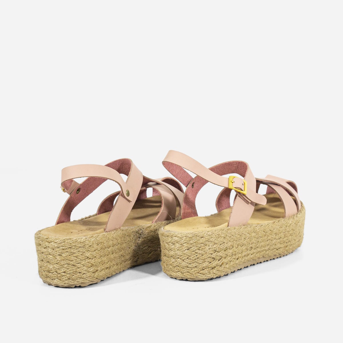 SANDALIAS MUJER MARIBU CUERO NUDE 849 - 3