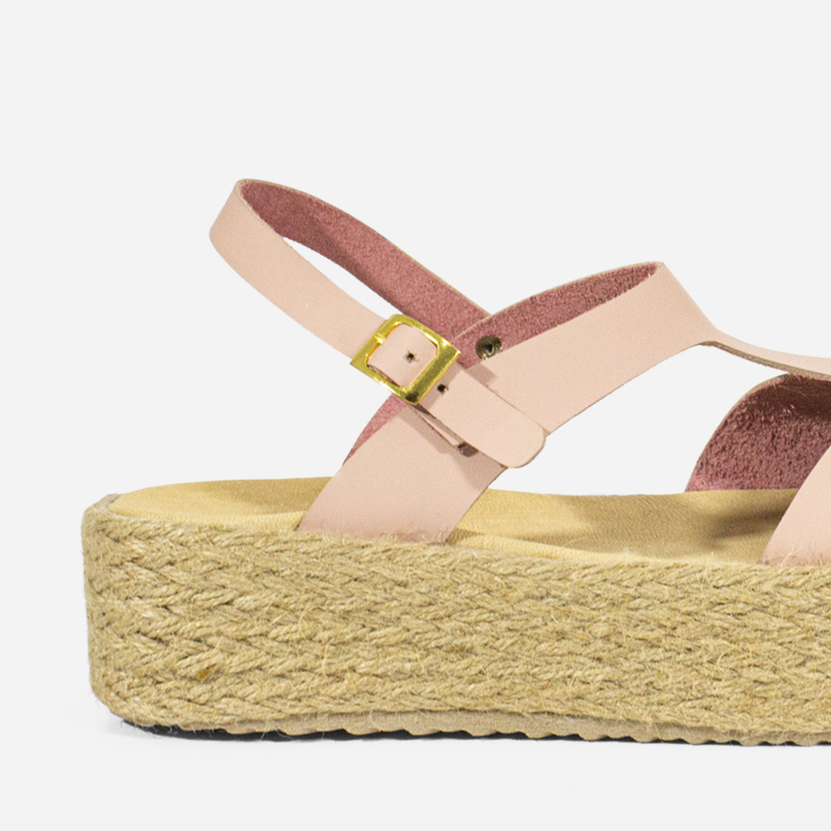 SANDALIAS MUJER MARIBU CUERO NUDE 849 - 4