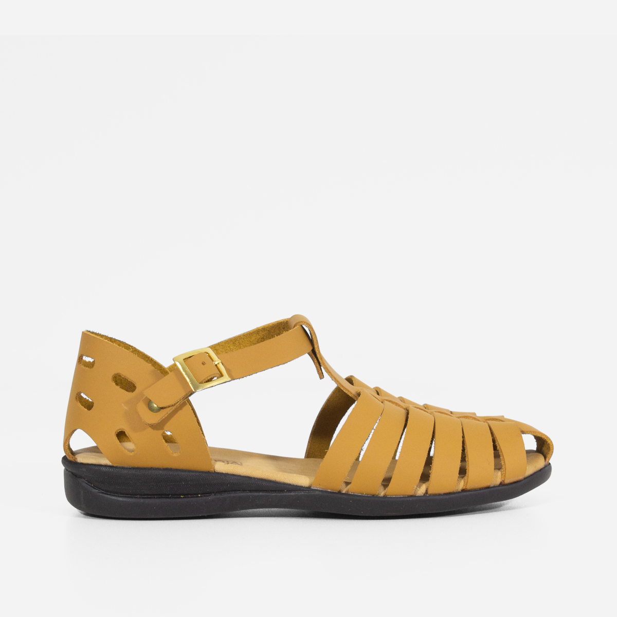 SANDALIAS MUJER MARIBU CUERO NATURAL 850 - 1