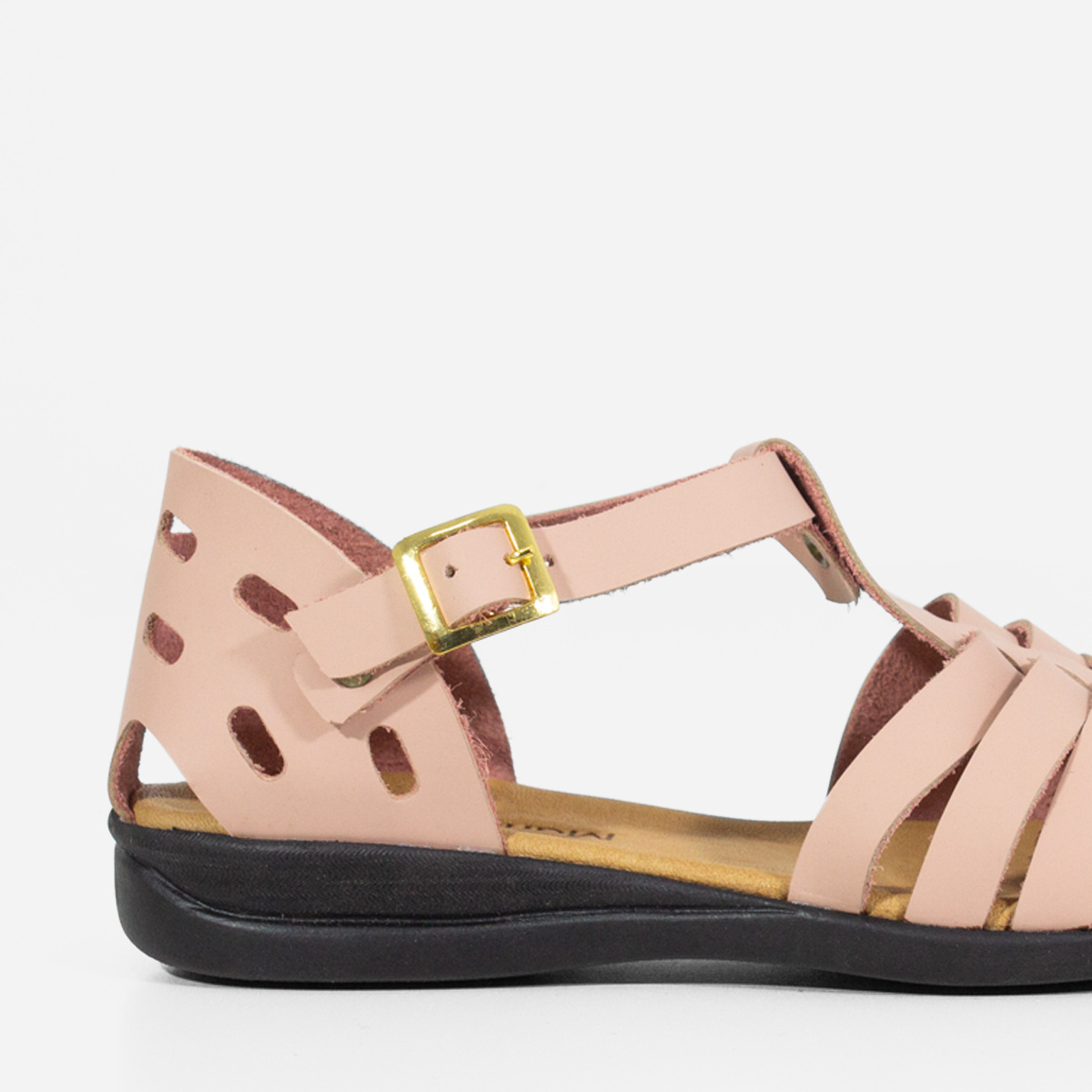 SANDALIAS MUJER MARIBU CUERO NUDE 850 - 4