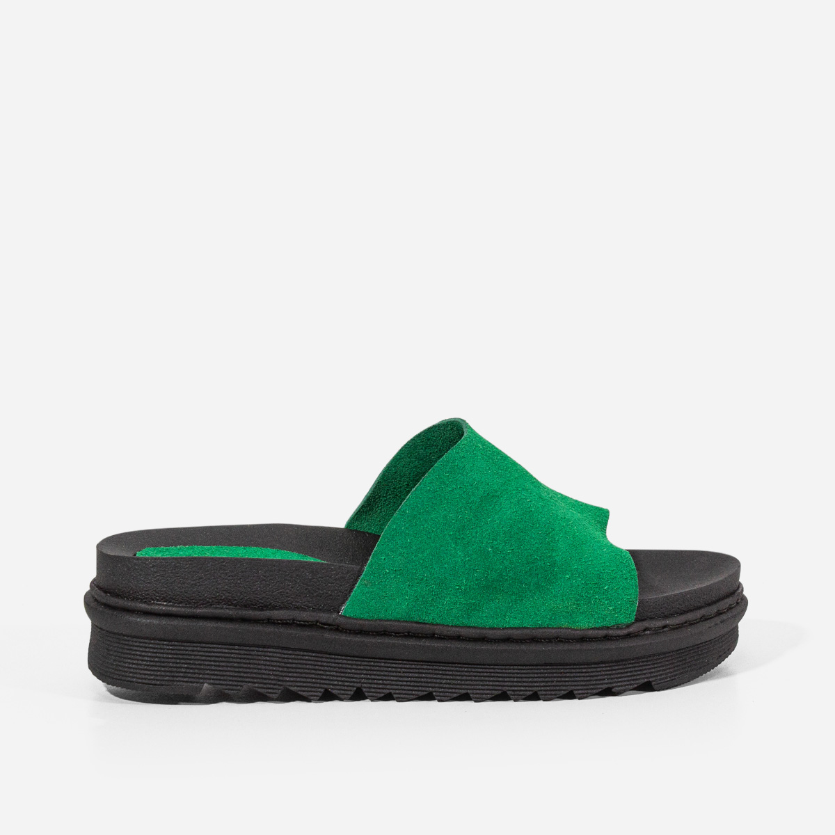 SANDALIAS MUJER MARIBU CUERO VERDE 851 - 1