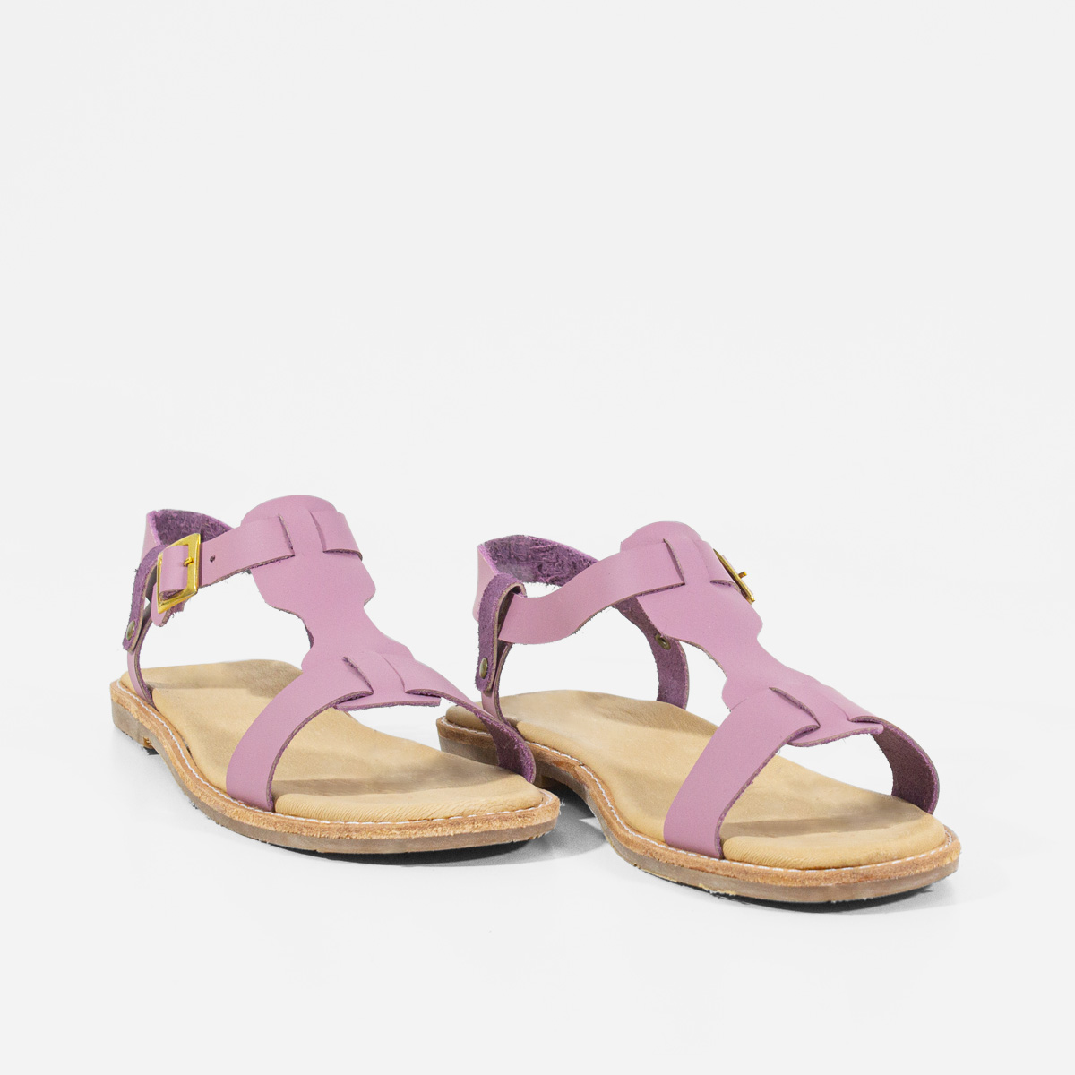 SANDALIAS MUJER MARIBU CUERO LILA 855 - 2