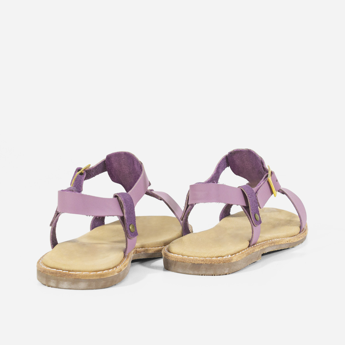 SANDALIAS MUJER MARIBU CUERO LILA 855 - 3