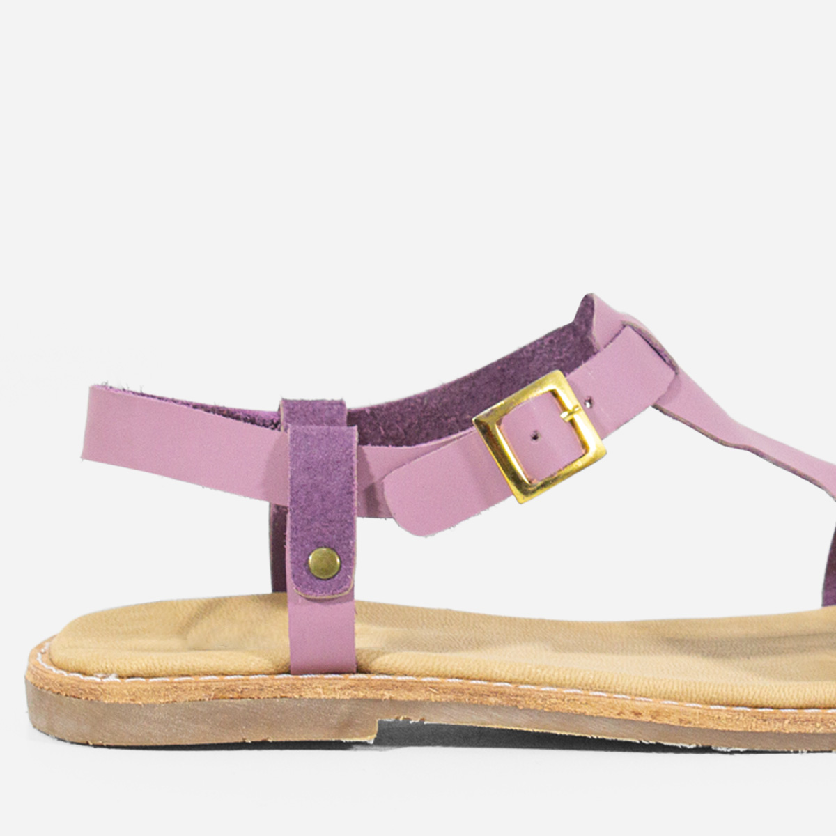 SANDALIAS MUJER MARIBU CUERO LILA 855 - 4