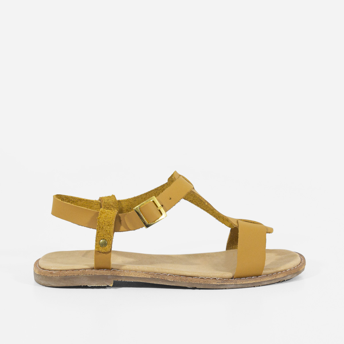 SANDALIAS MUJER MARIBU CUERO NATURAL 855 - 1