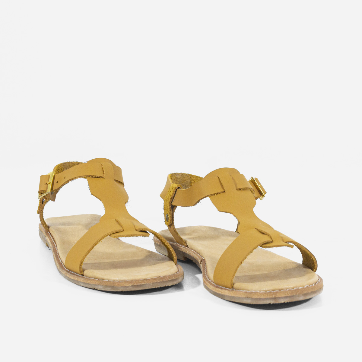 SANDALIAS MUJER MARIBU CUERO NATURAL 855 - 2