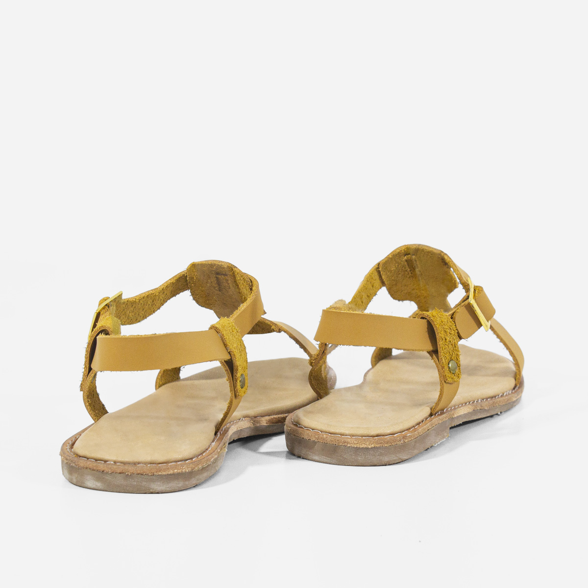SANDALIAS MUJER MARIBU CUERO NATURAL 855 - 3
