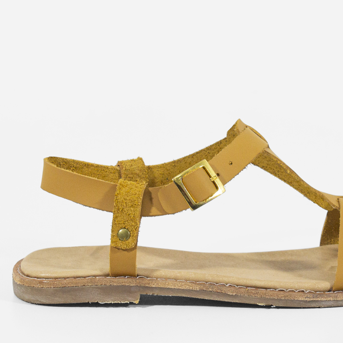 SANDALIAS MUJER MARIBU CUERO NATURAL 855 - 4