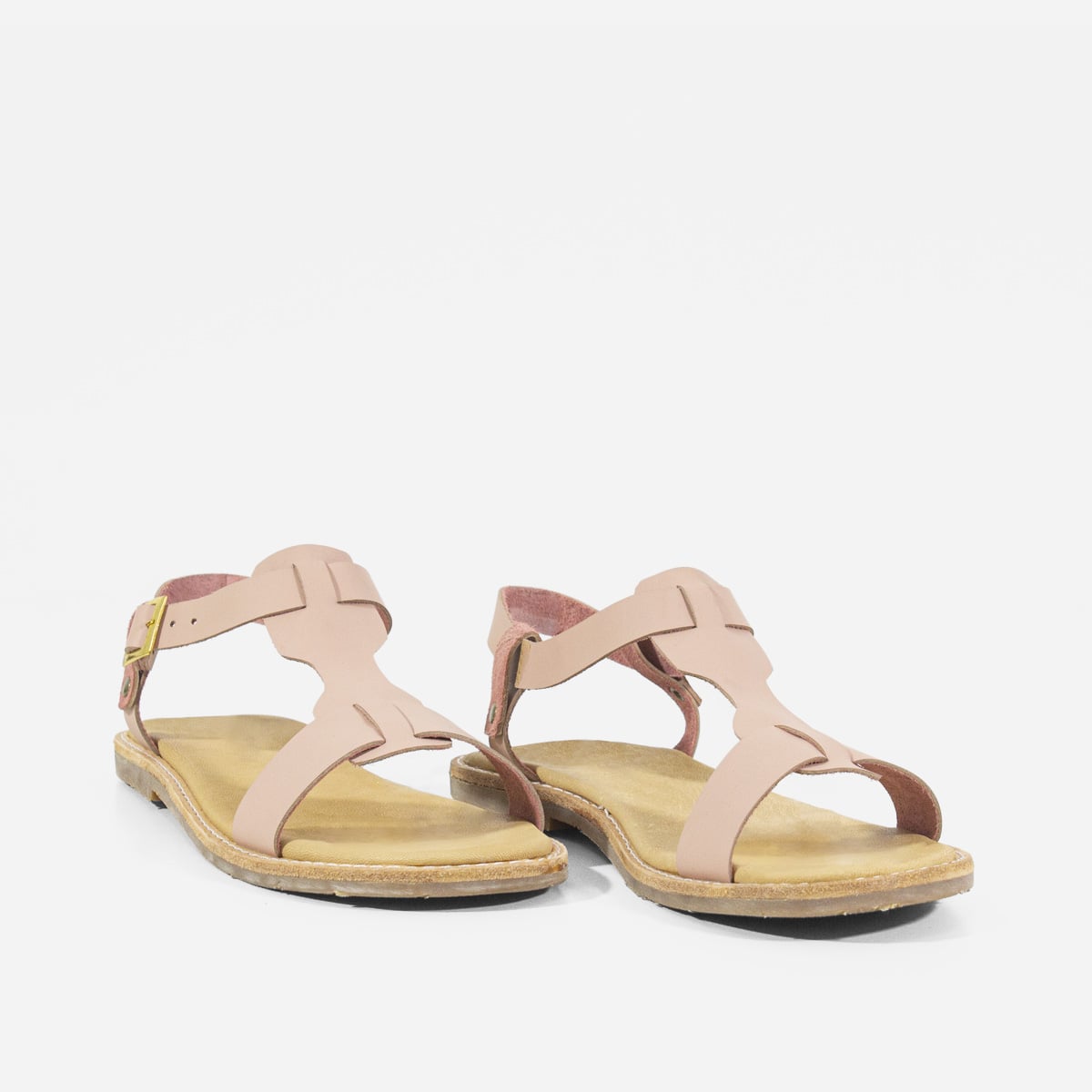 SANDALIAS MUJER MARIBU CUERO NUDE 855 - 2