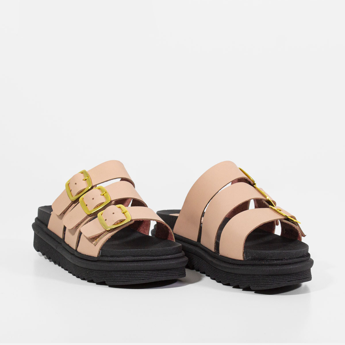SANDALIAS MUJER MARIBU CUERO NUDE 859 - 2