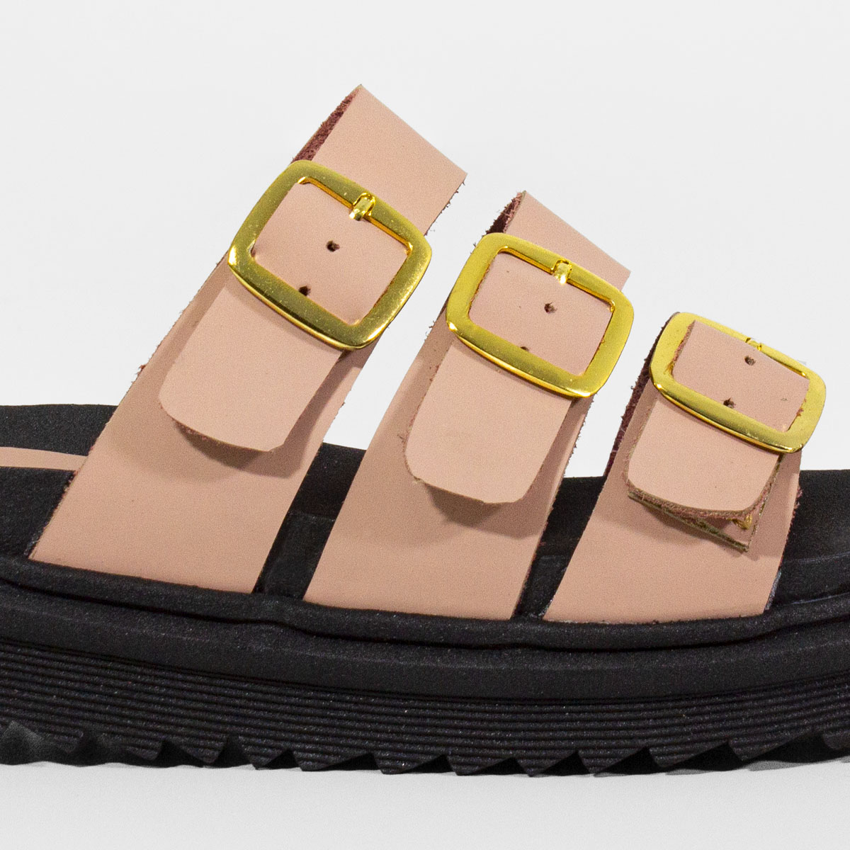 SANDALIAS MUJER MARIBU CUERO NUDE 859 - 4