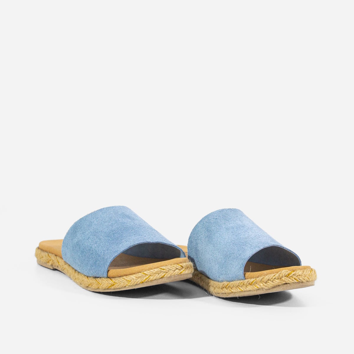 SANDALIAS MUJER MARIBU CUERO CELESTE 861 - 2