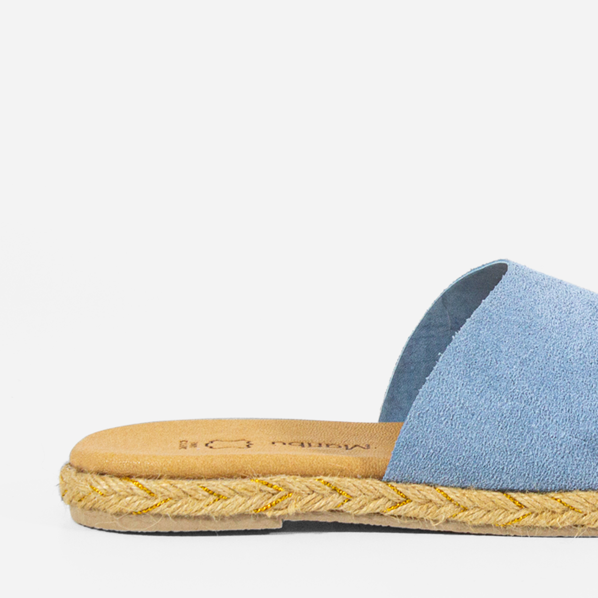 SANDALIAS MUJER MARIBU CUERO CELESTE 861 - 4