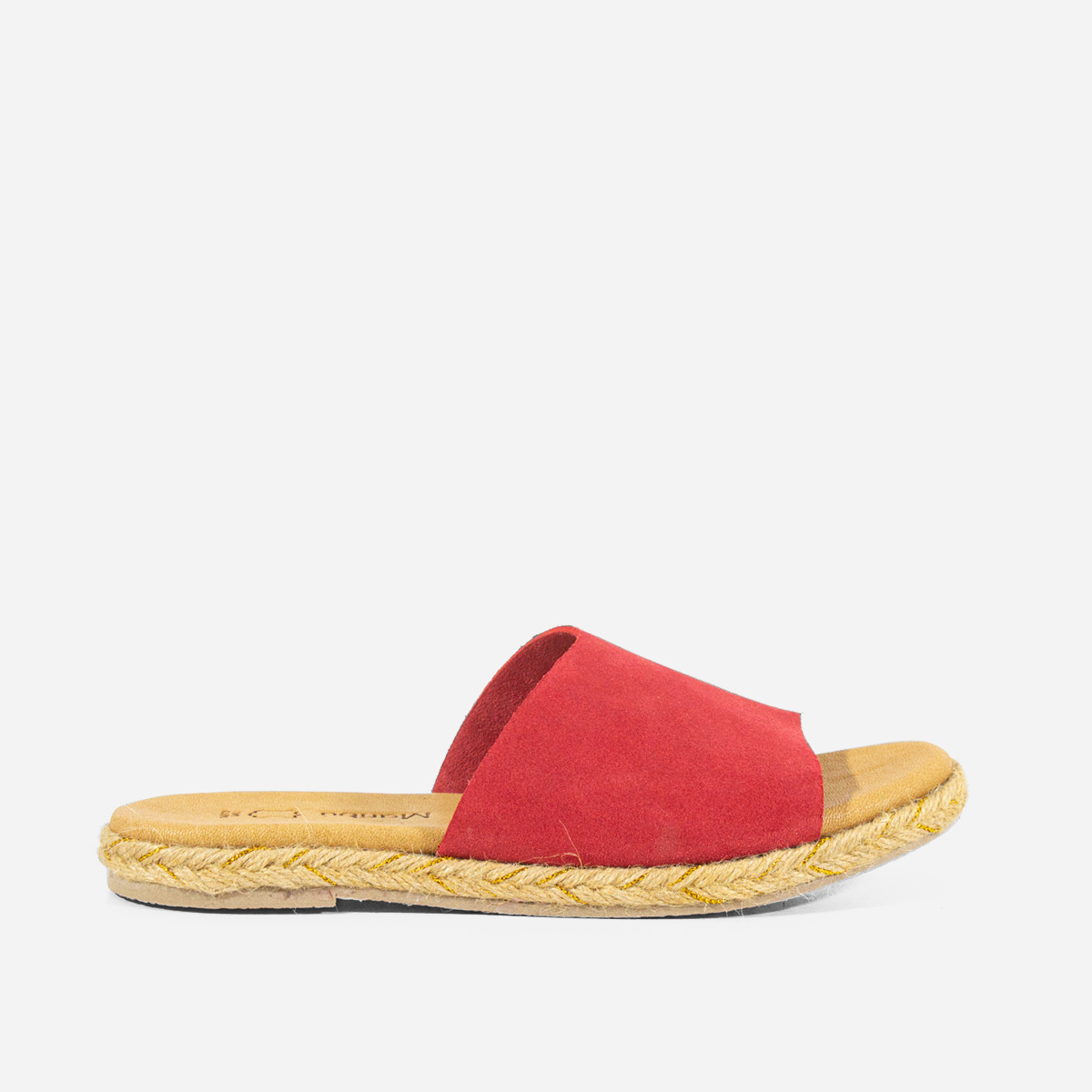 SANDALIAS MUJER MARIBU CUERO ROJO 861 - 1