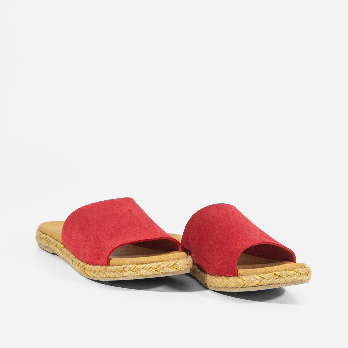 SANDALIAS MUJER MARIBU CUERO ROJO 861 - 2