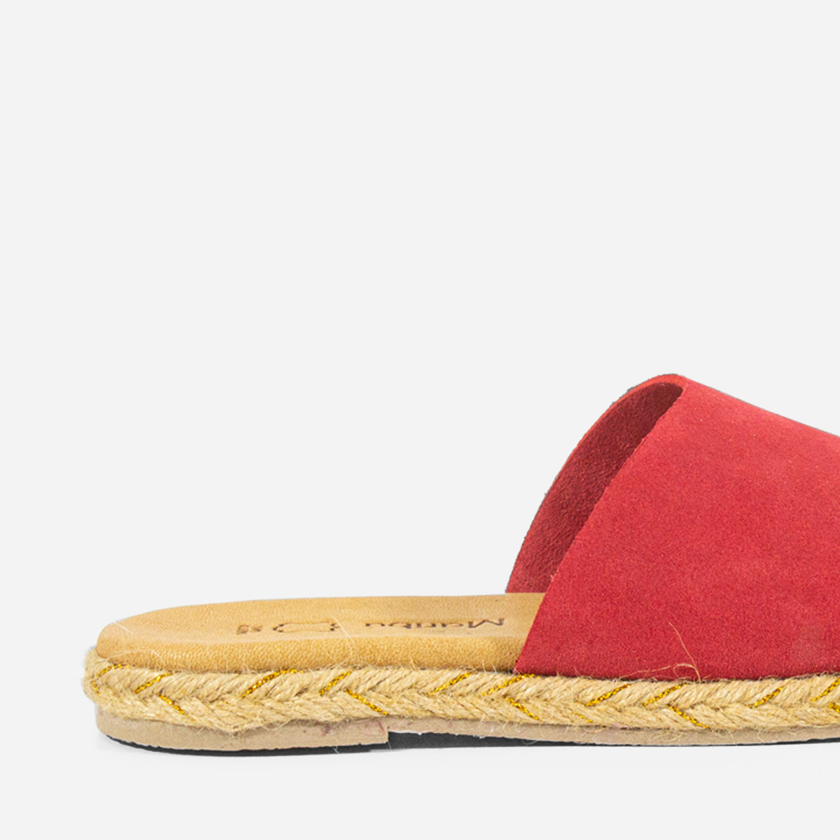 SANDALIAS MUJER MARIBU CUERO ROJO 861 - 4