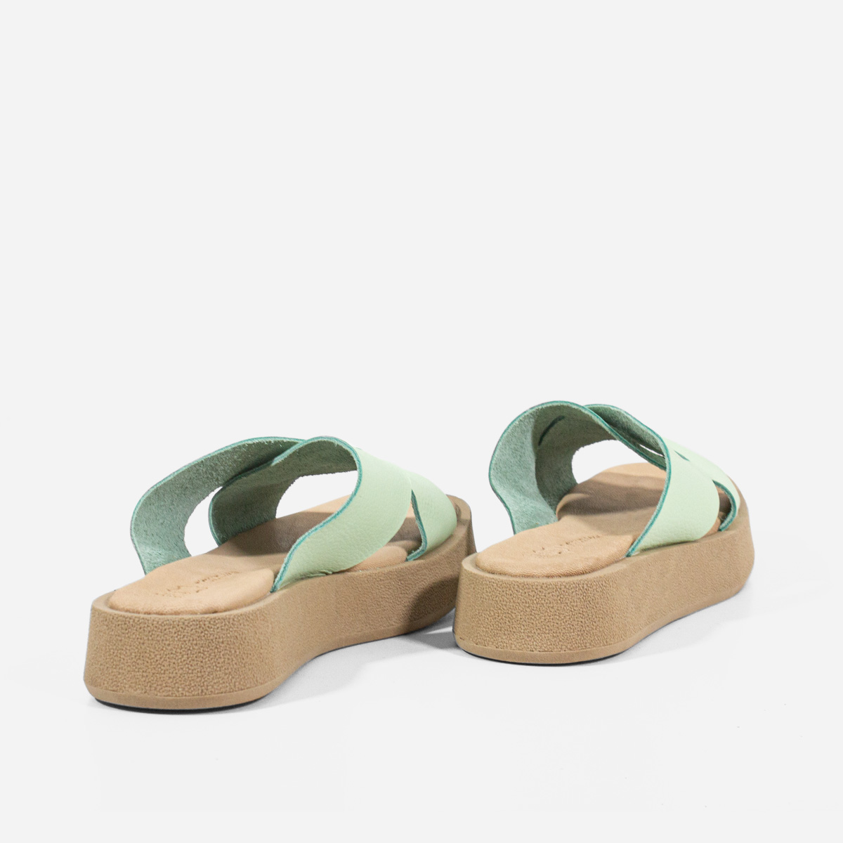 SANDALIAS MUJER MARIBU CUERO MENTA 1004 - 3