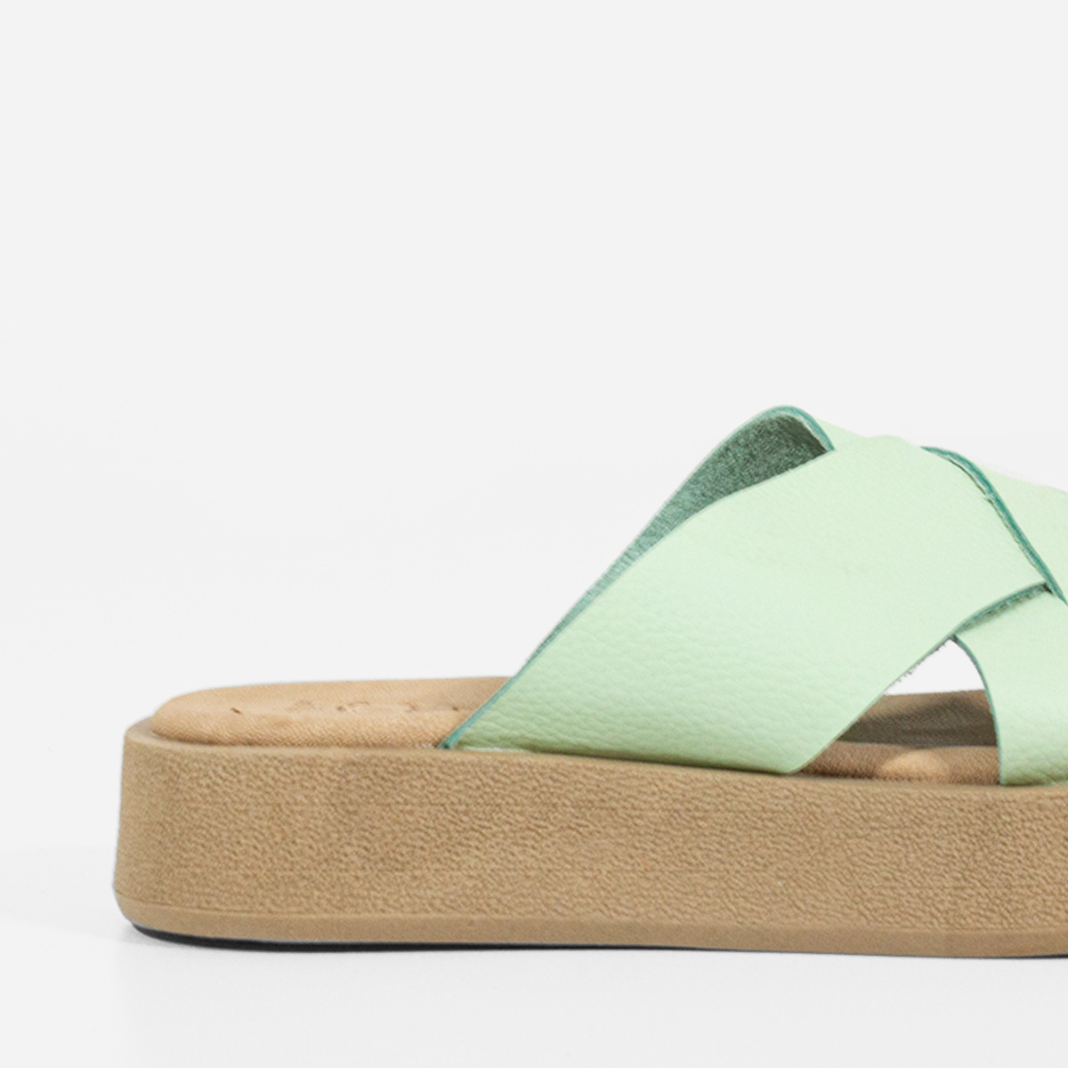 SANDALIAS MUJER MARIBU CUERO MENTA 1004 - 4