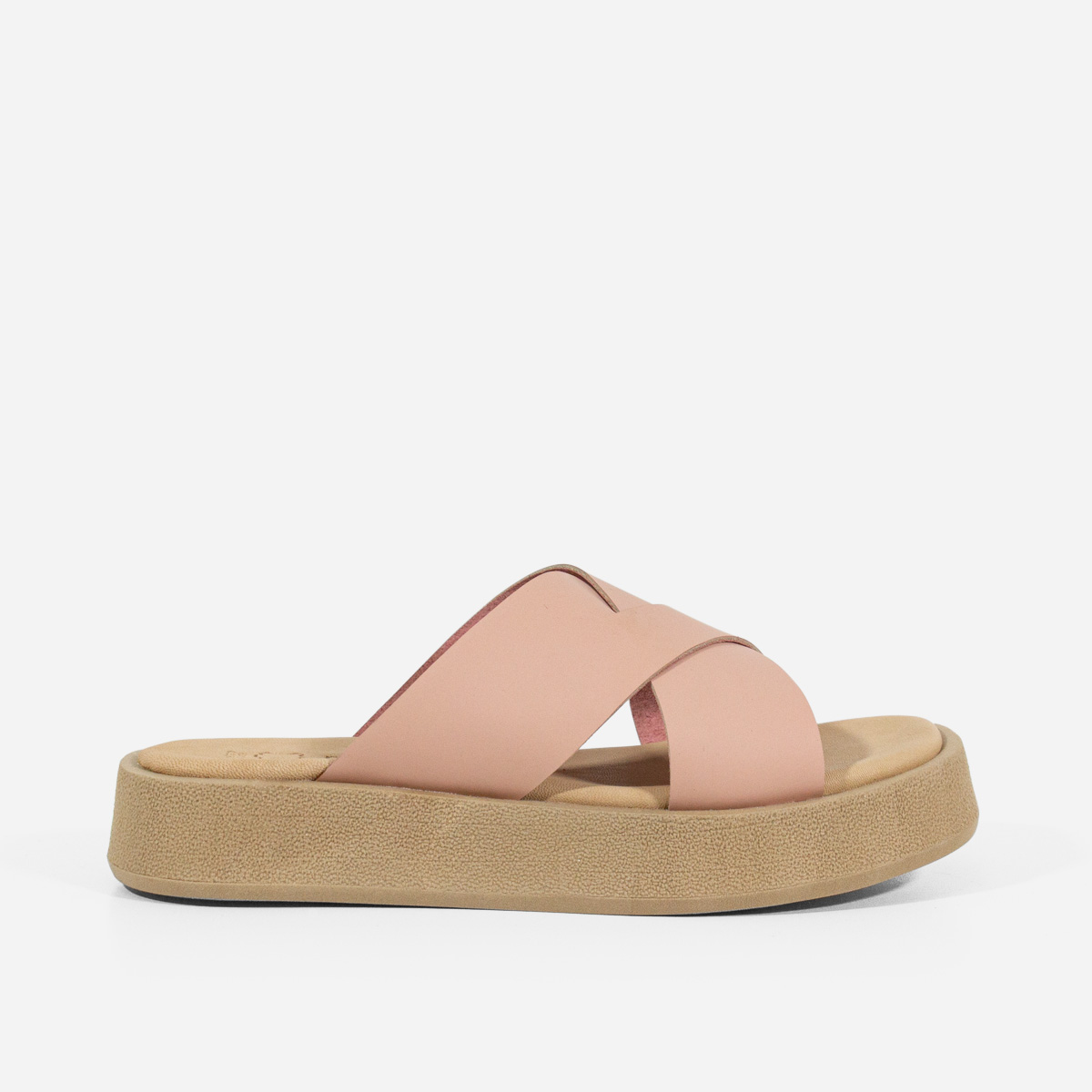SANDALIAS MUJER MARIBU CUERO NUDE 1004 - 1