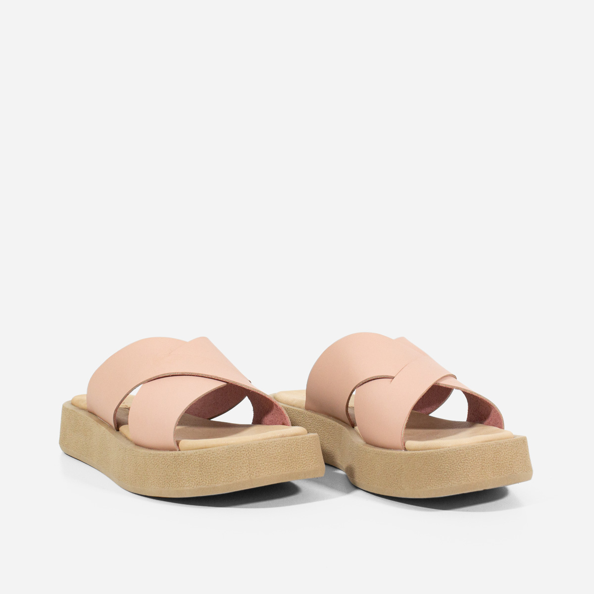 SANDALIAS MUJER MARIBU CUERO NUDE 1004 - 2