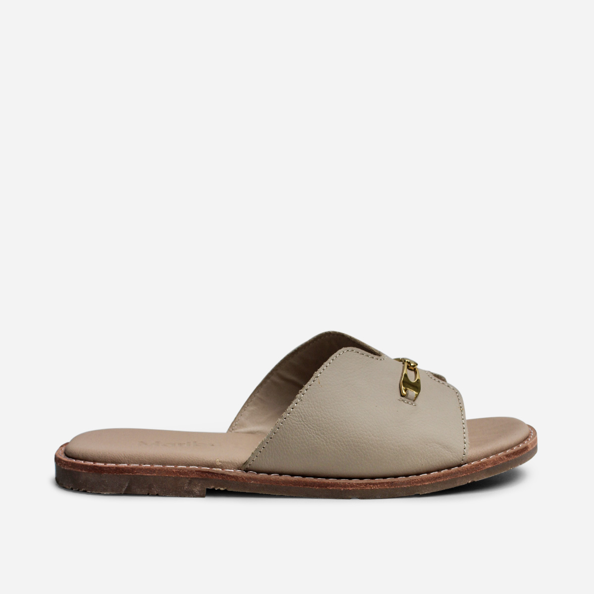 SANDALIAS MUJER MARIBU CUERO NUDE 1012 - 1