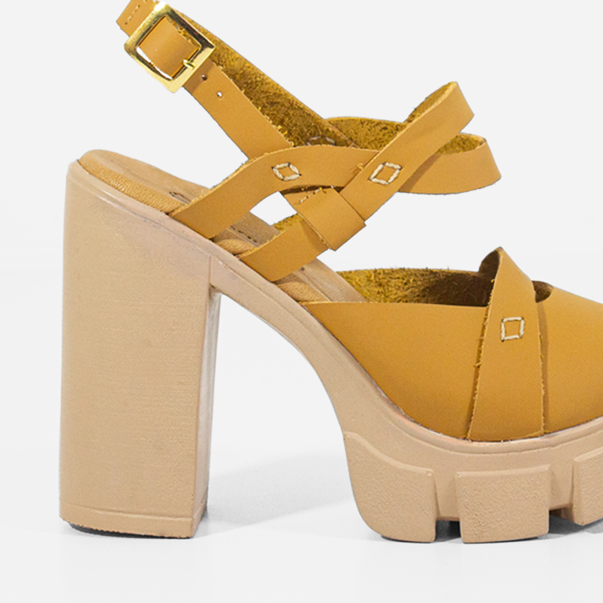 SANDALIAS MUJER MARIBU CUERO NATURAL 1021 - 4