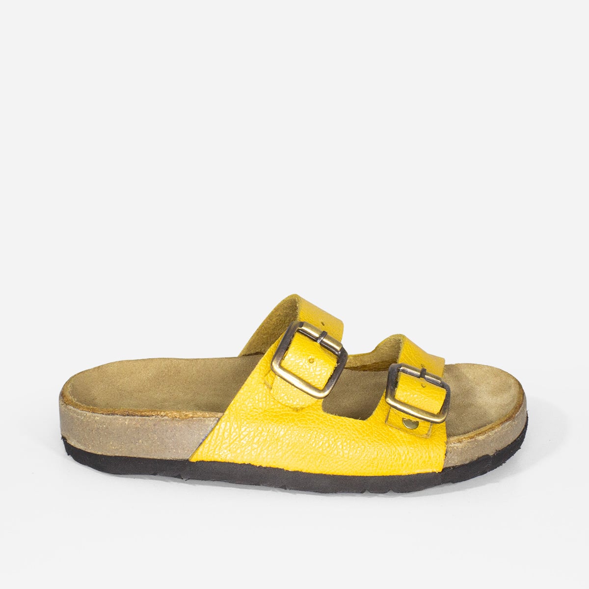 SANDALIAS NIÑA MARIBU CUERO AMARILLO 1014 - 1
