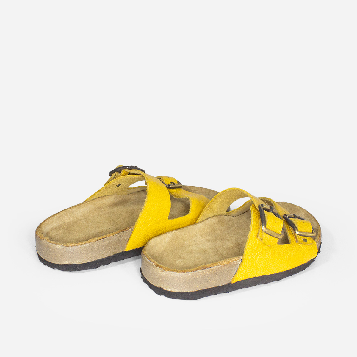 SANDALIAS NIÑA MARIBU CUERO AMARILLO 1014 - 3