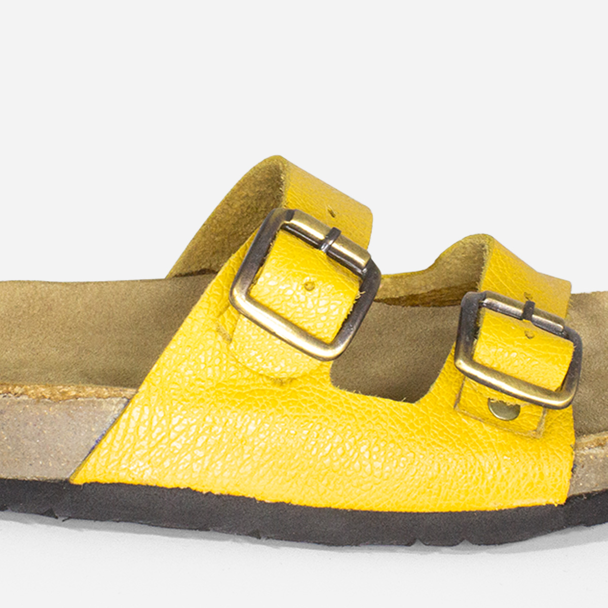 SANDALIAS NIÑA MARIBU CUERO AMARILLO 1014 - 4