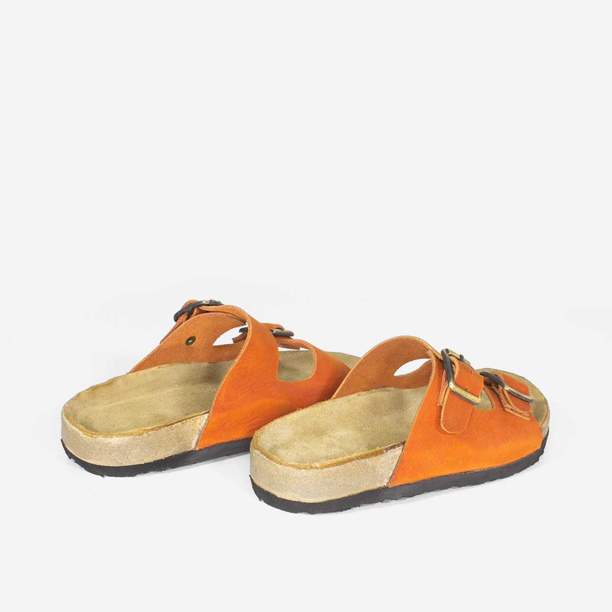 SANDALIAS NIÑA MARIBU CUERO NARANJA 1014 - 3