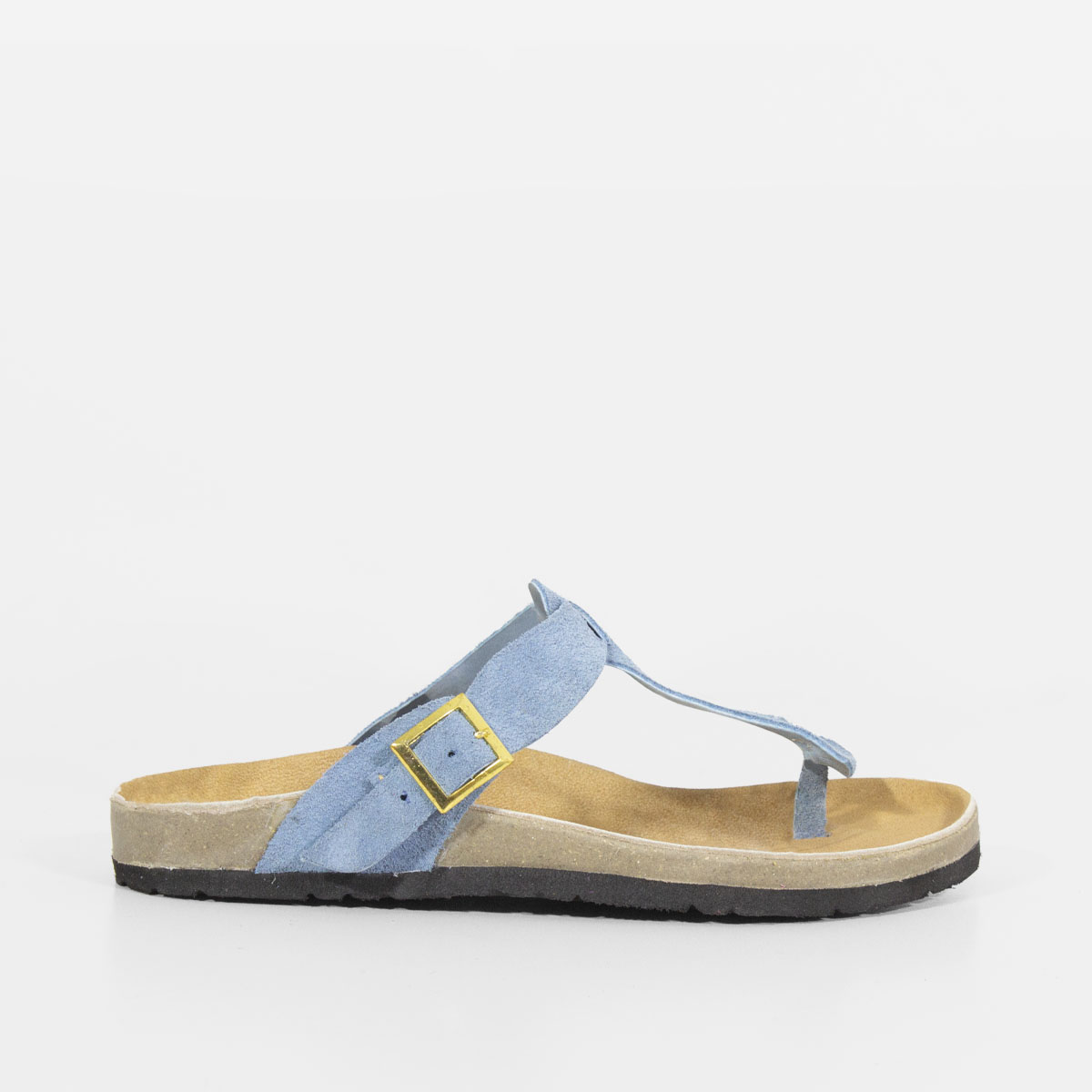 SANDALIAS MUJER MARIBU CUERO CELESTE 700 - 2