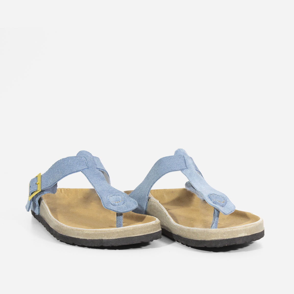 SANDALIAS MUJER MARIBU CUERO CELESTE 700 - 3