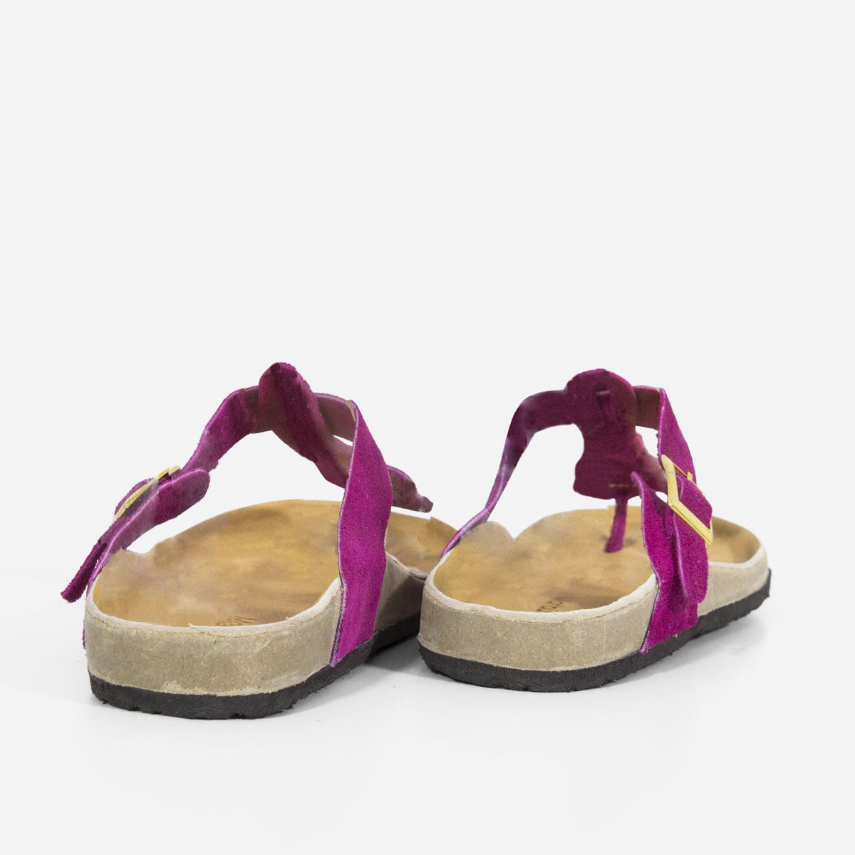 SANDALIAS MUJER MARIBU CUERO FUCSIA 700 - 4