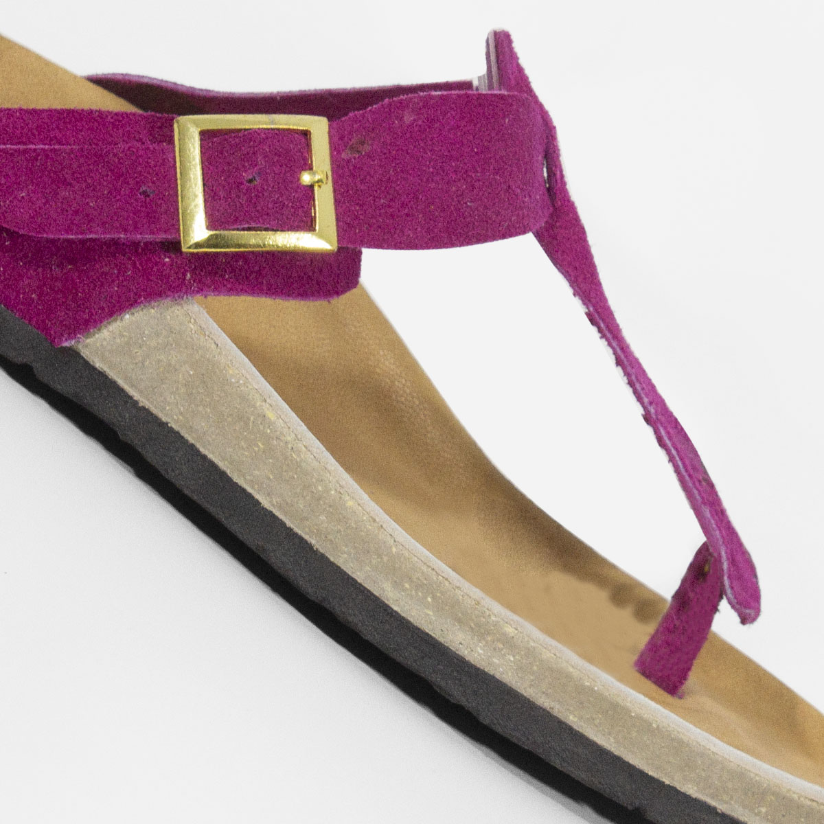 SANDALIAS MUJER MARIBU CUERO FUCSIA 700 - 5