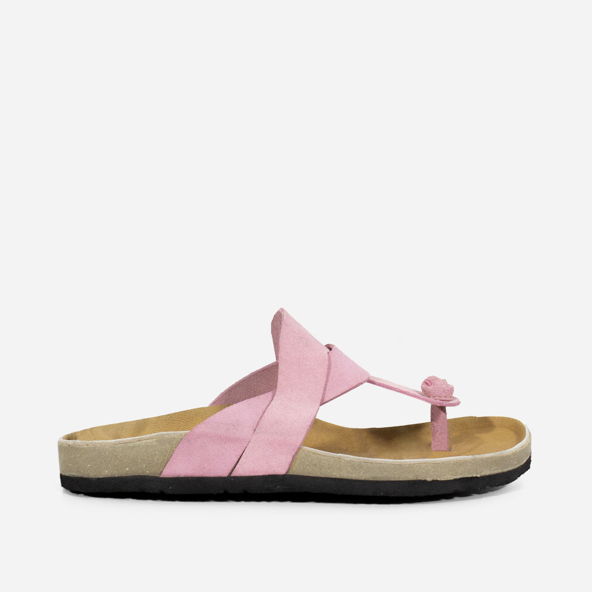 SANDALIAS MUJER MARIBU CUERO ROSADO 701 - 1