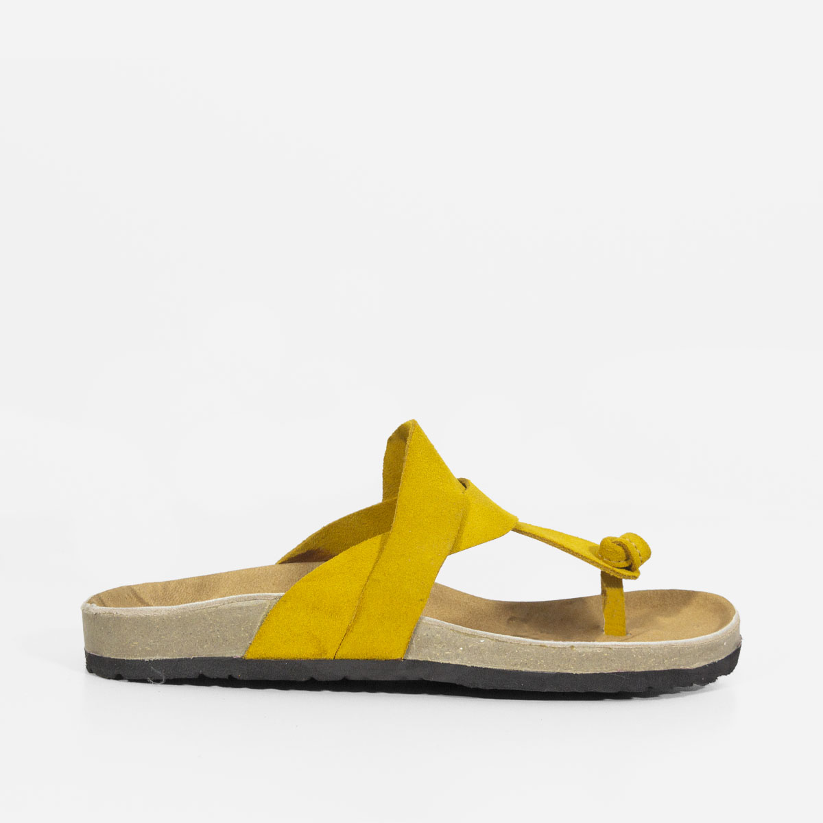 SANDALIAS MUJER MARIBU CUERO AMARILLO 701 - 1
