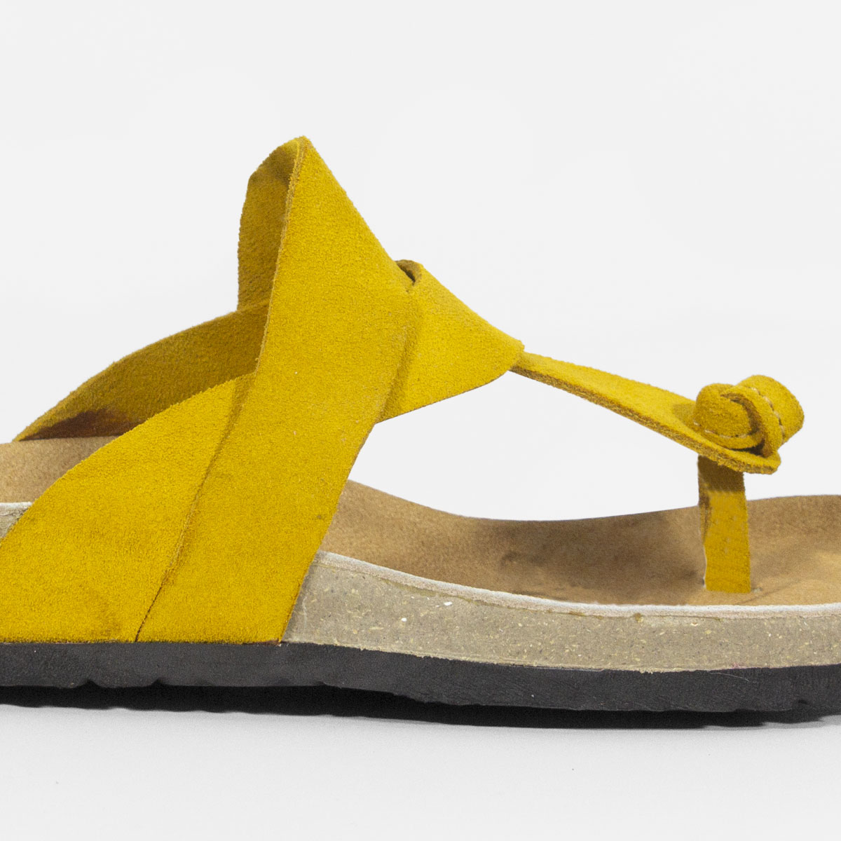 SANDALIAS MUJER MARIBU CUERO AMARILLO 701 - 5