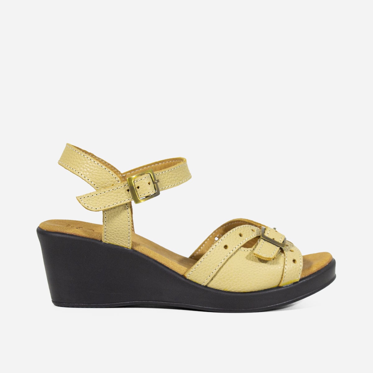 SANDALIAS MUJER MARIBU CUERO NATURAL 751 - 1