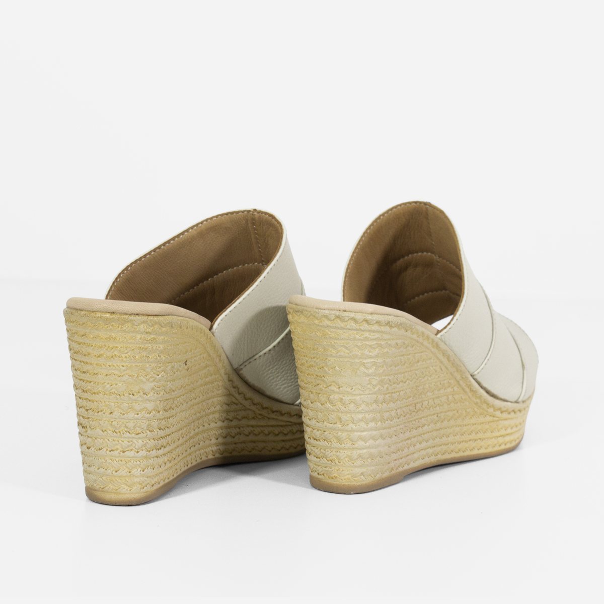 SANDALIAS MUJER MARIBU CUERO HUESO 840 - 4
