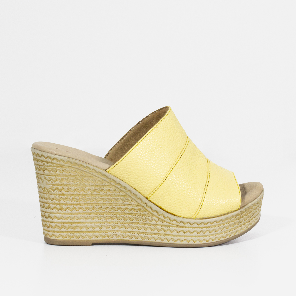SANDALIAS MUJER MARIBU CUERO AMARILLO 840 - 2