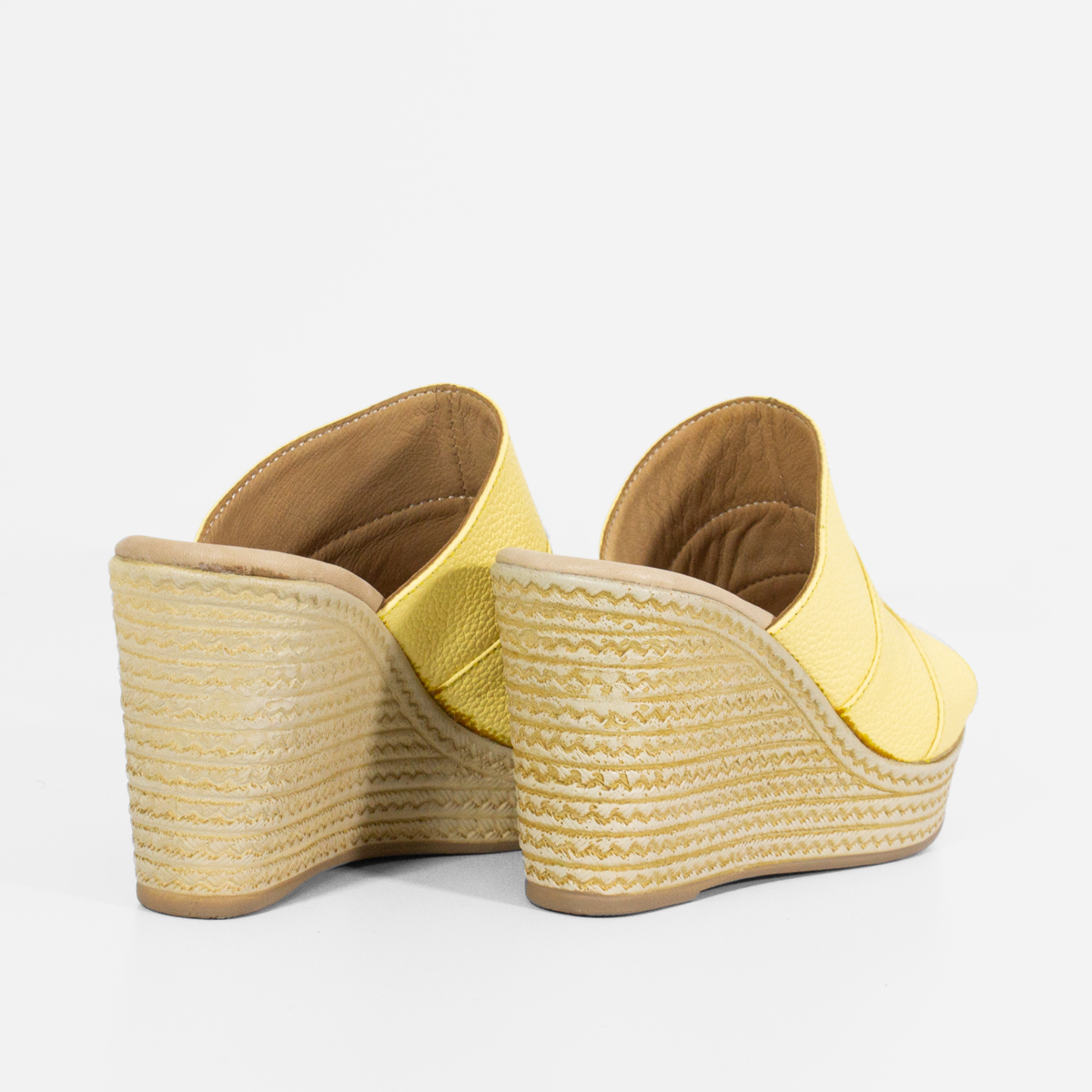 SANDALIAS MUJER MARIBU CUERO AMARILLO 840 - 4