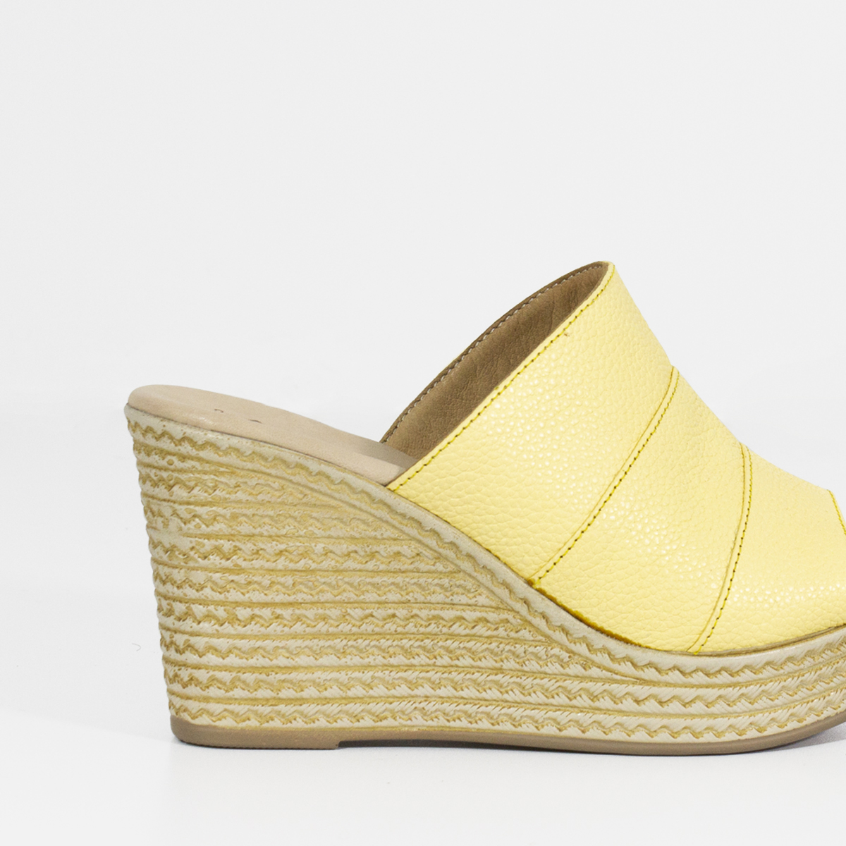 SANDALIAS MUJER MARIBU CUERO AMARILLO 840 - 5