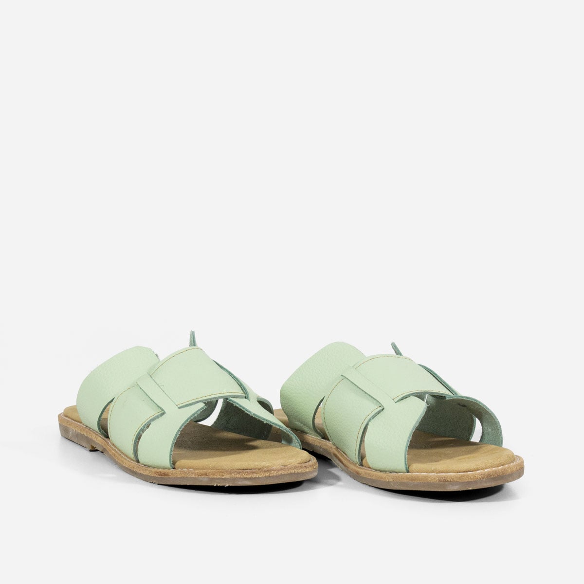 SANDALIAS MUJER MARIBU CUERO MENTA 1005 - 3