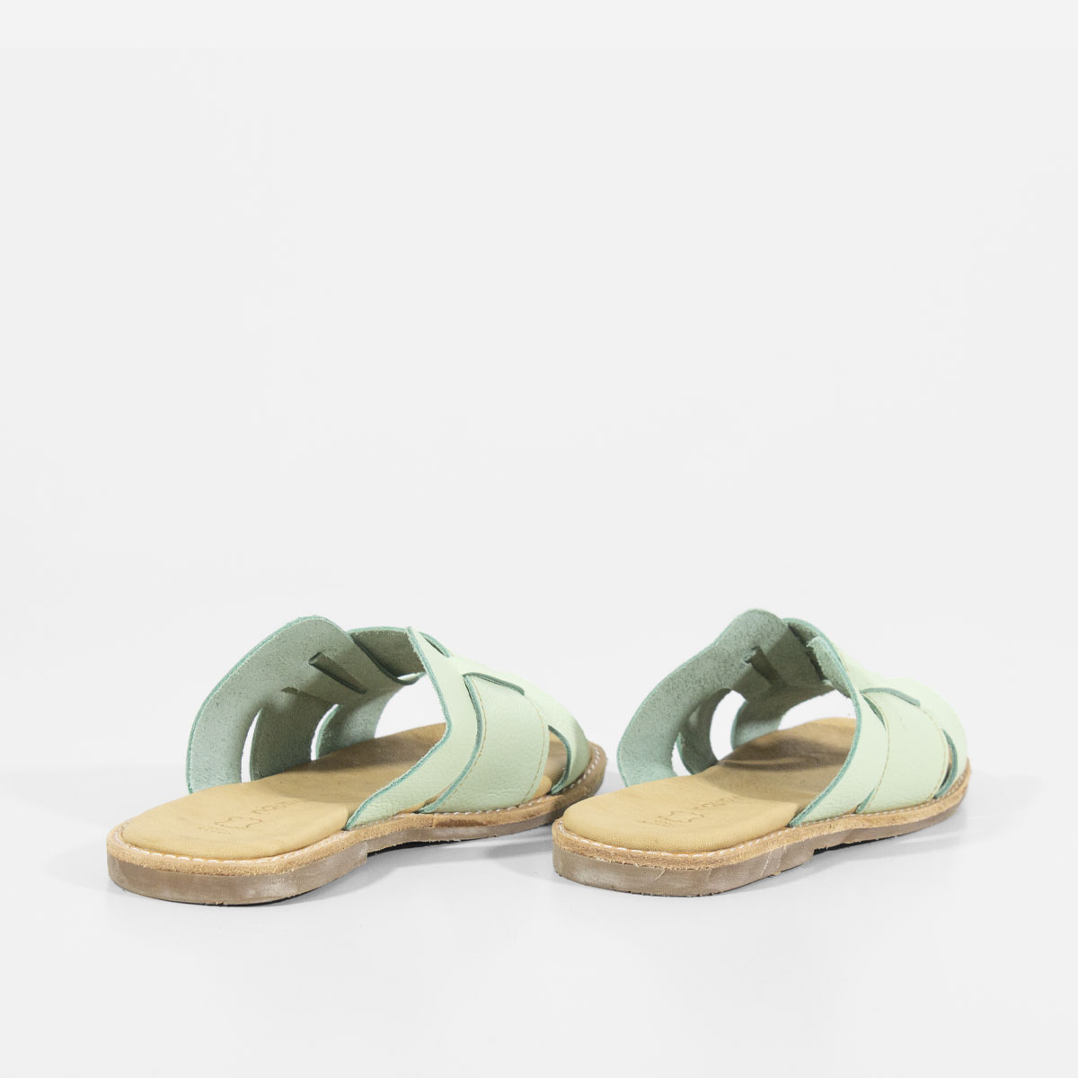 SANDALIAS MUJER MARIBU CUERO MENTA 1005 - 4