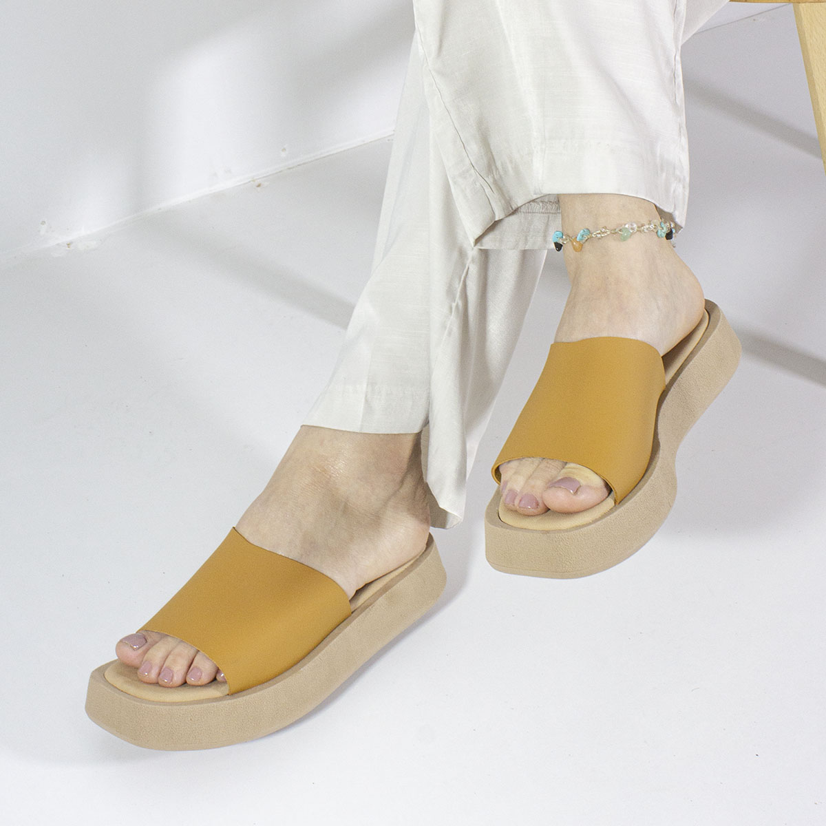 SANDALIAS MUJER MARIBU CUERO NATURAL 1006 - 6