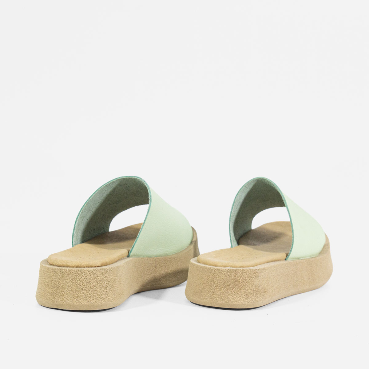 SANDALIAS MUJER MARIBU CUERO MENTA 1006 - 4