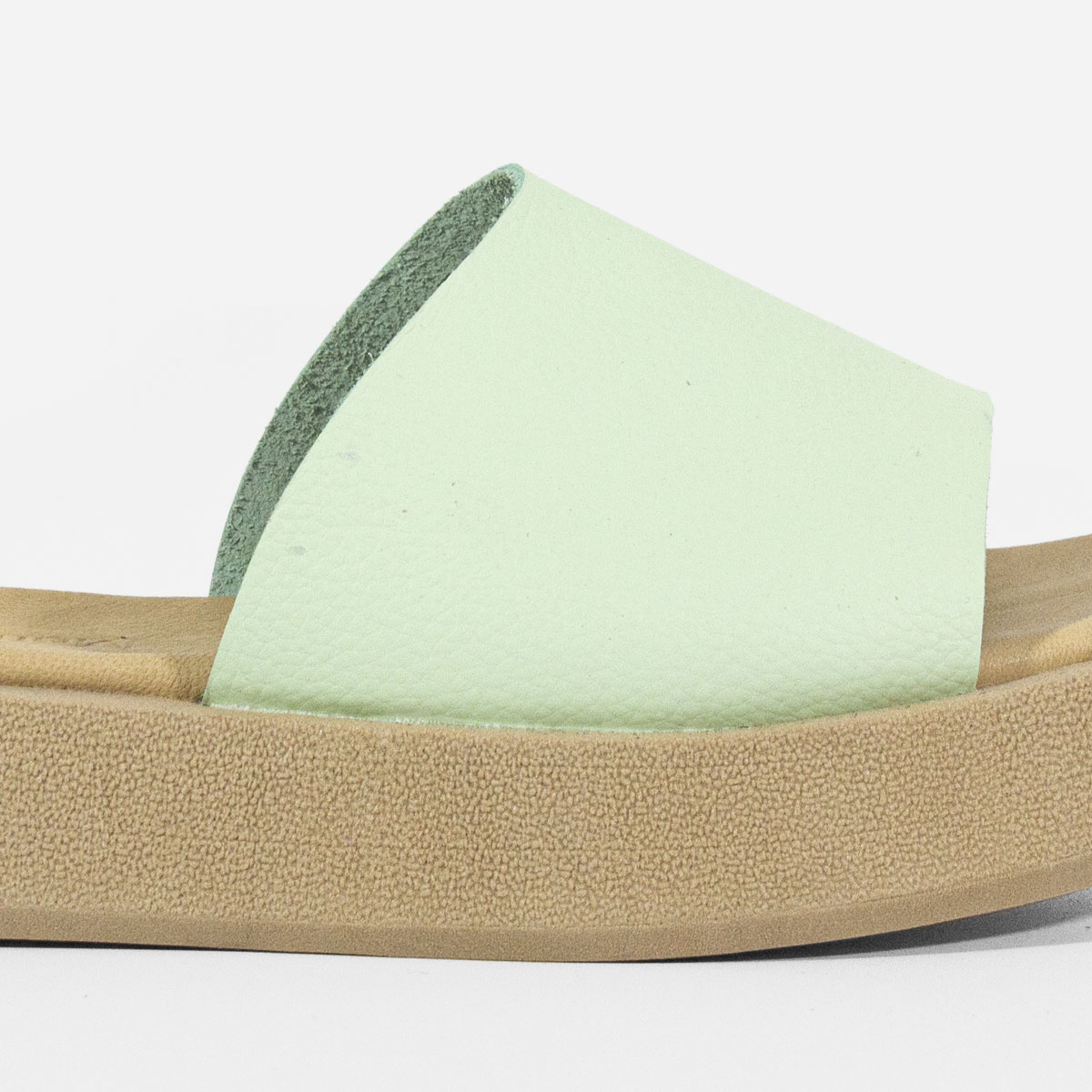 SANDALIAS MUJER MARIBU CUERO MENTA 1006 - 5